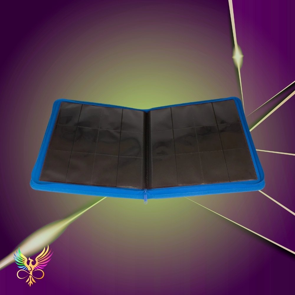 Palms Off Gaming Stealth 12 Pocket Zip Binder (480 Slots) - Blue