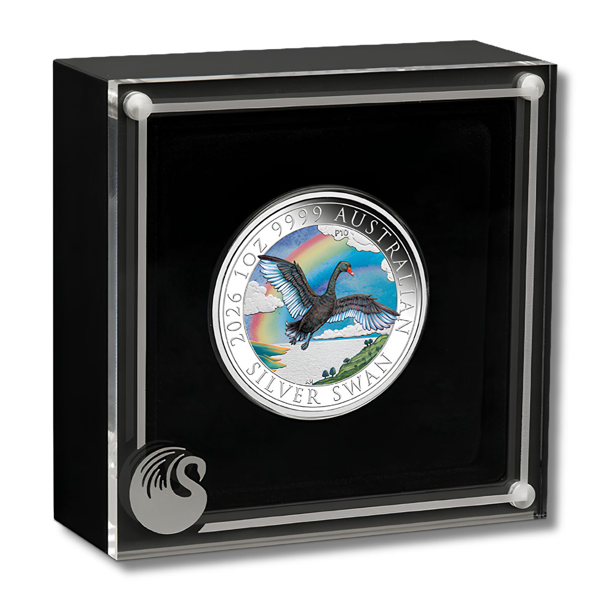 2026 $1 ANDA Perth Money Expo Australian Swan 1oz Coloured Silver Coin