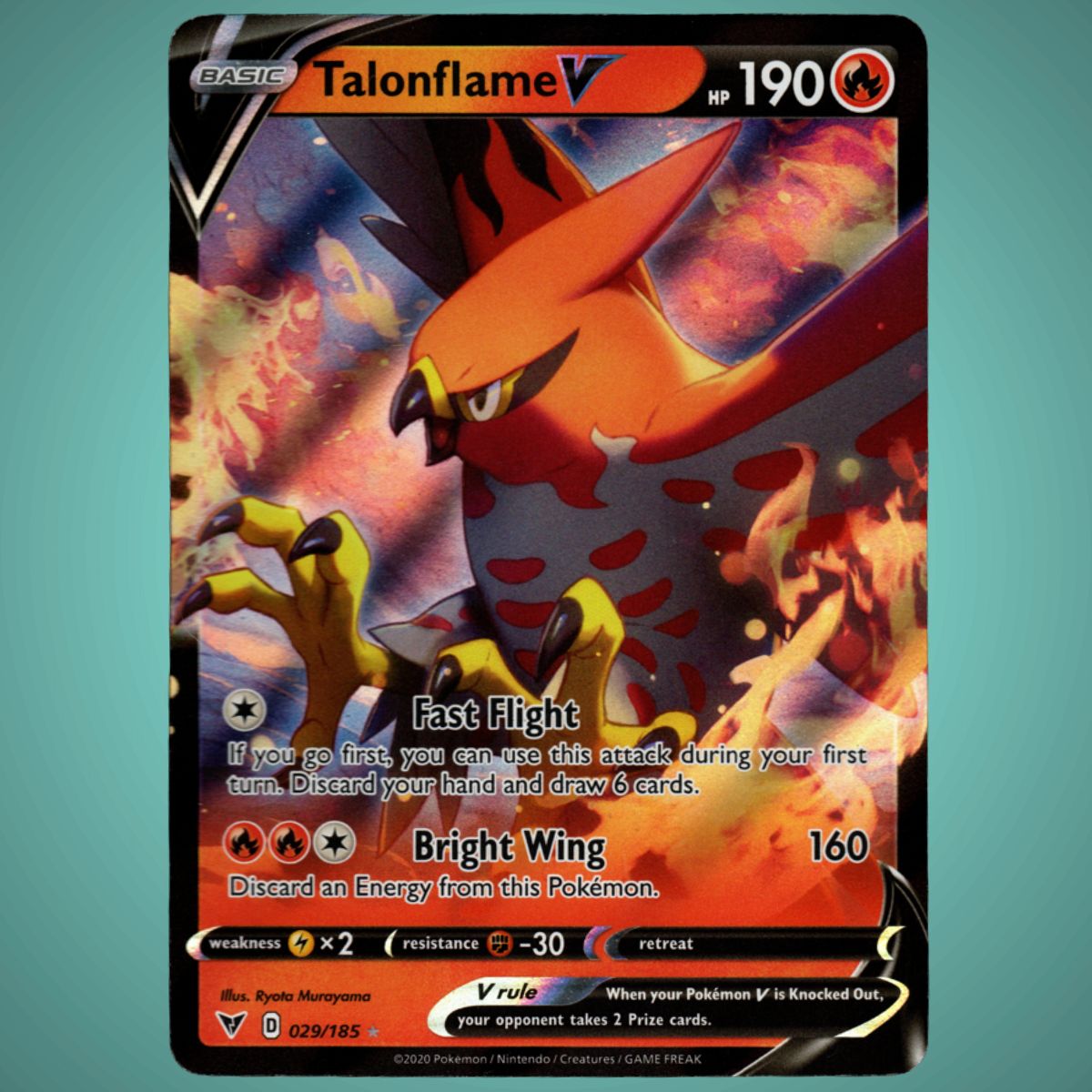 Vivid Voltage - 029/182 - Talonflame V - Ultra Rare – English Pokémon TCG