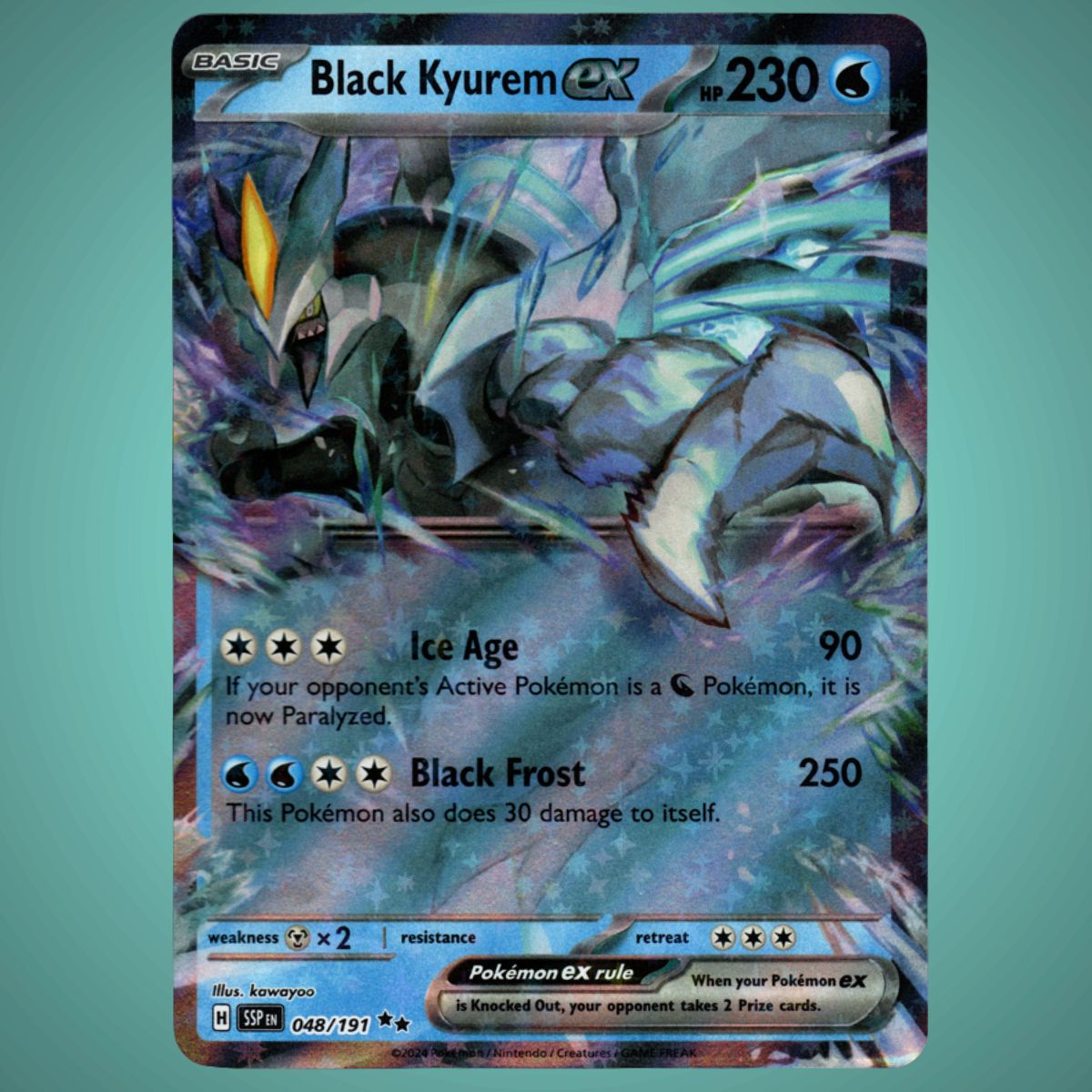 Surging Sparks - 048/191 - Black Kyurem EX - Double Rare – English Pokémon TCG