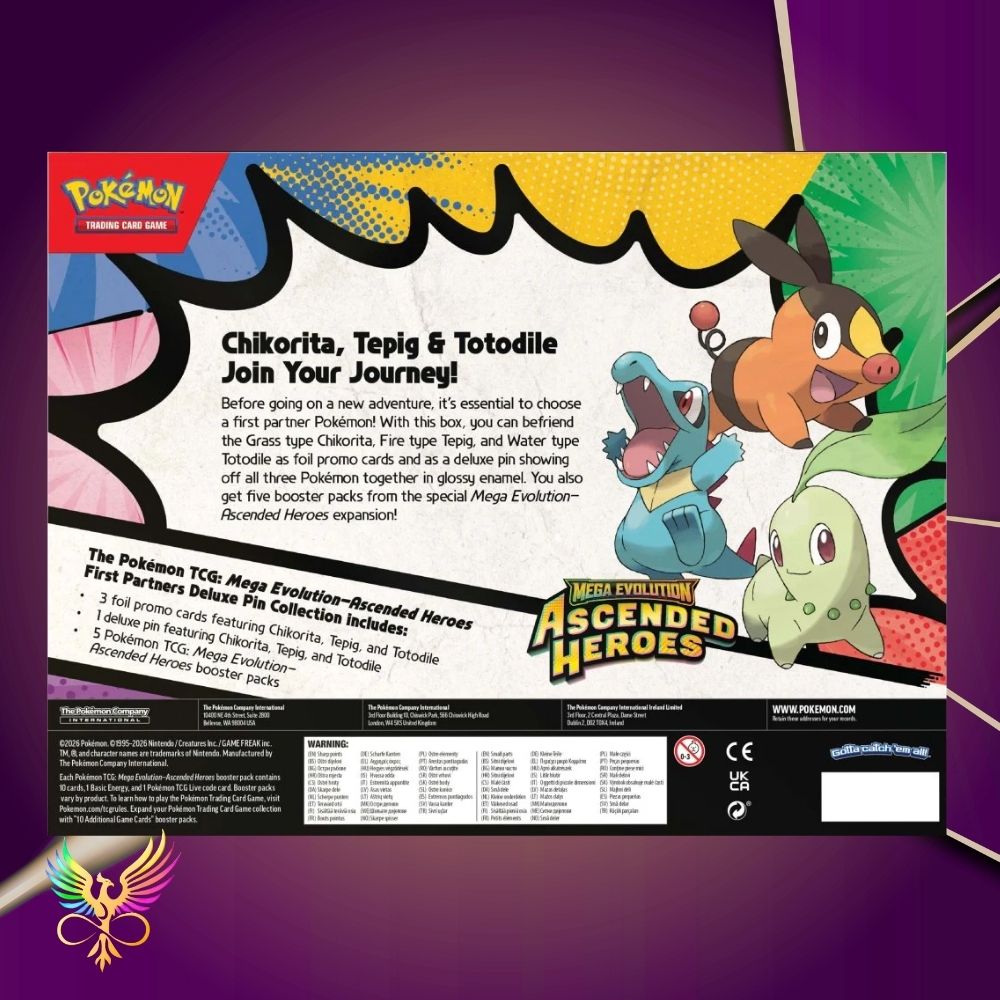 Pokémon TCG: Mega Evolution—Ascended Heroes First Partners Deluxe Pin Collection