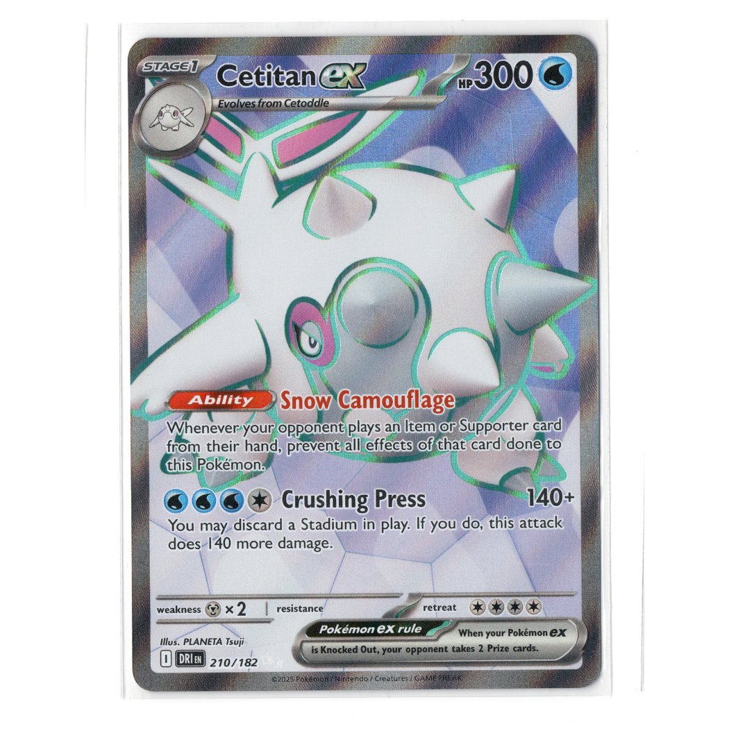 Destined Rivals - 210/182 - Cetitan EX  – English Pokémon TCG
