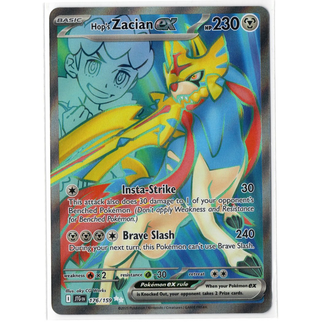 Journey Together - 176/159 - Hop's Zacian EX - Ultra Rare  – English Pokémon TCG