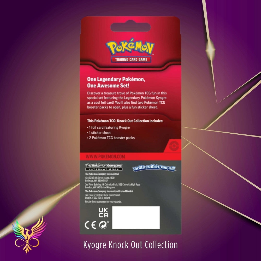 Pokémon TCG: Knock Out Collection Kyogre back of box