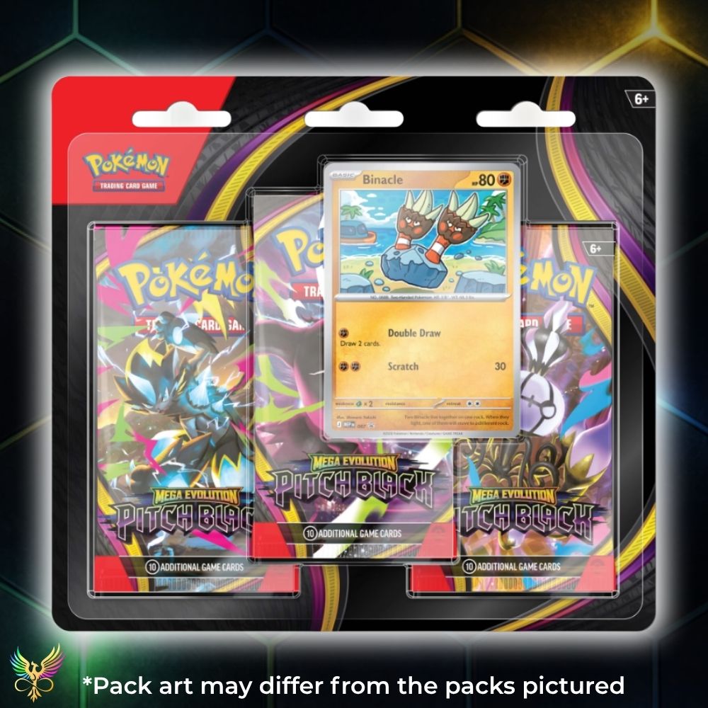 Pokémon TCG: Mega Evolution Pitch Black 3-Pack Blister