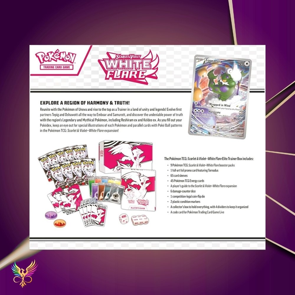 Pokémon TCG: White Flare Elite Trainer Box back