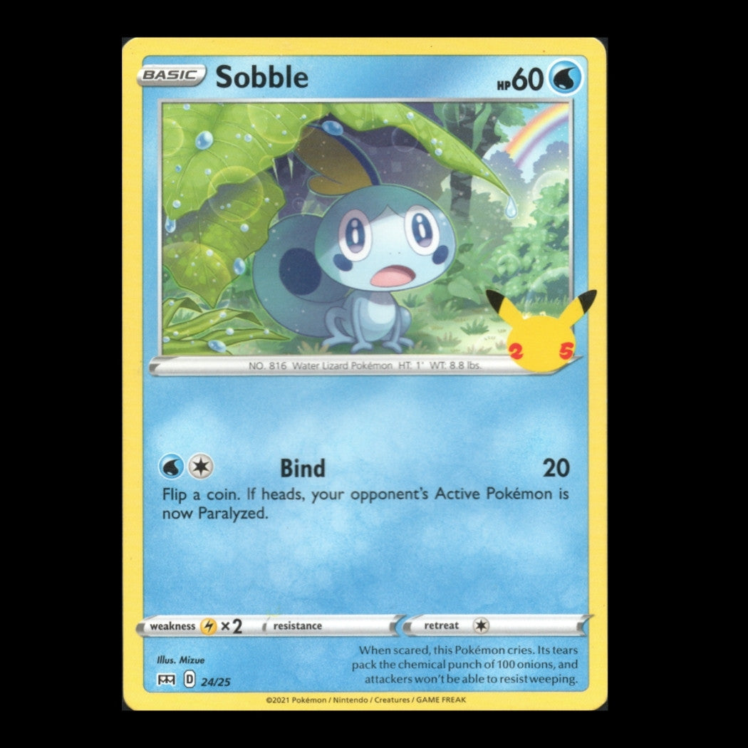 McDonald's 25th Anniversary  - 24/25 - (LP) Sobble - Promo – English Pokémon TCG
