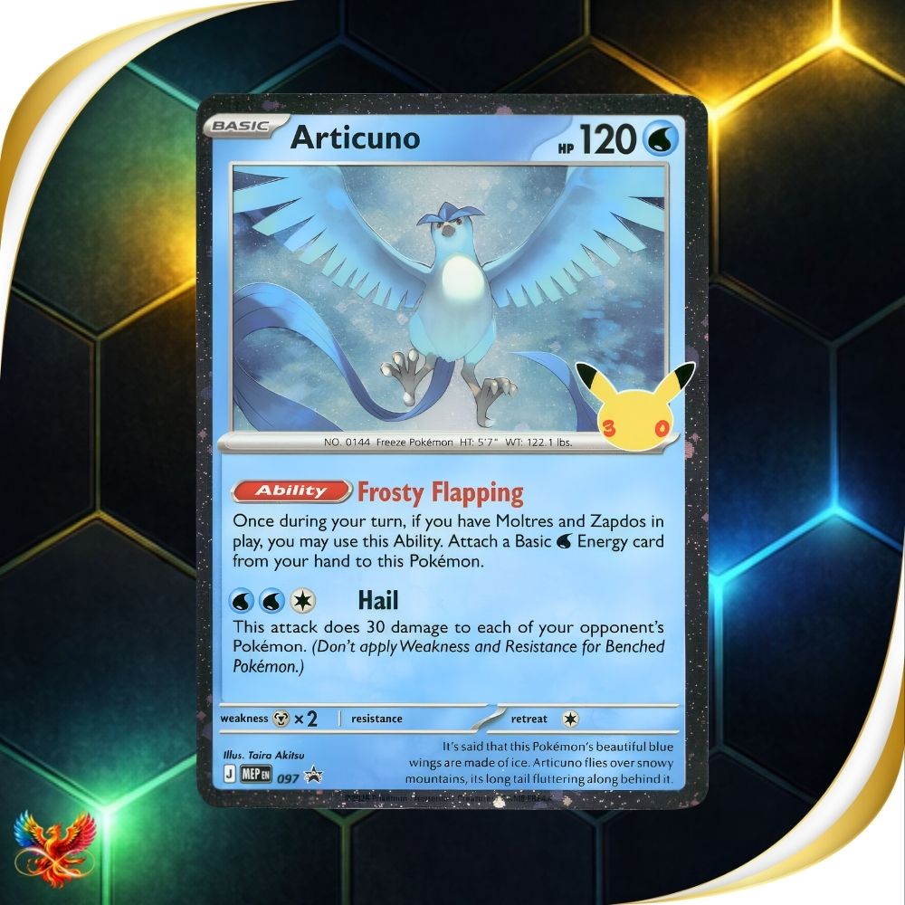 30th Celebrations Promo - 097 - Articuno - Black Star Promo – English Pokémon TCG