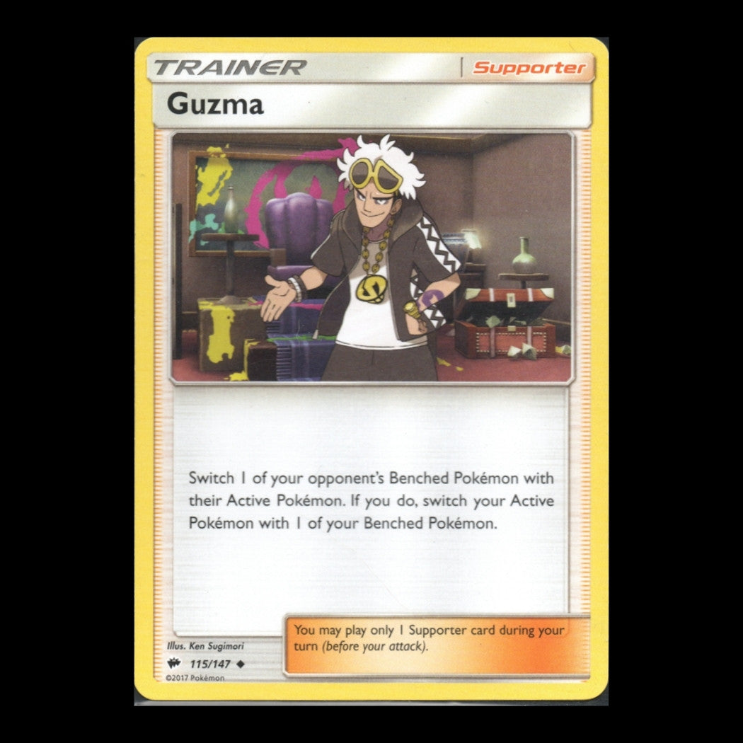 Burning Shadows - 115/147 - Guzma - Trainer – English Pokémon TCG