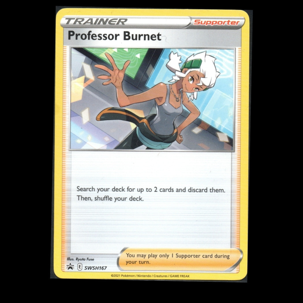 Sword & Shield - 167 - (LP) Professor Burnet - Black Star Promo – English Pokémon TCG