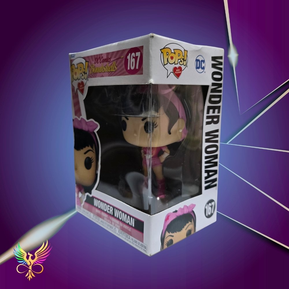 Funko Pop! DC Comics Bombshells: Breast Cancer Awareness Wonder Woman #167 Vinyl Figure