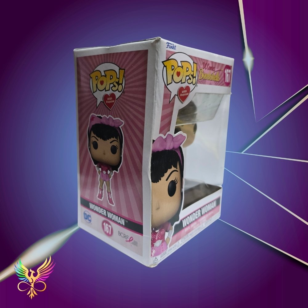 Funko Pop! DC Comics Bombshells: Breast Cancer Awareness Wonder Woman #167 Vinyl Figure