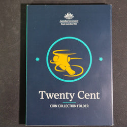 Royal Australian Mint Twenty Cent Coin Collection Folder with 27 circulated 20c coins included