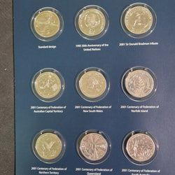 Royal Australian Mint Twenty Cent Coin Collection Folder with 27 circulated 20c coins included page 1