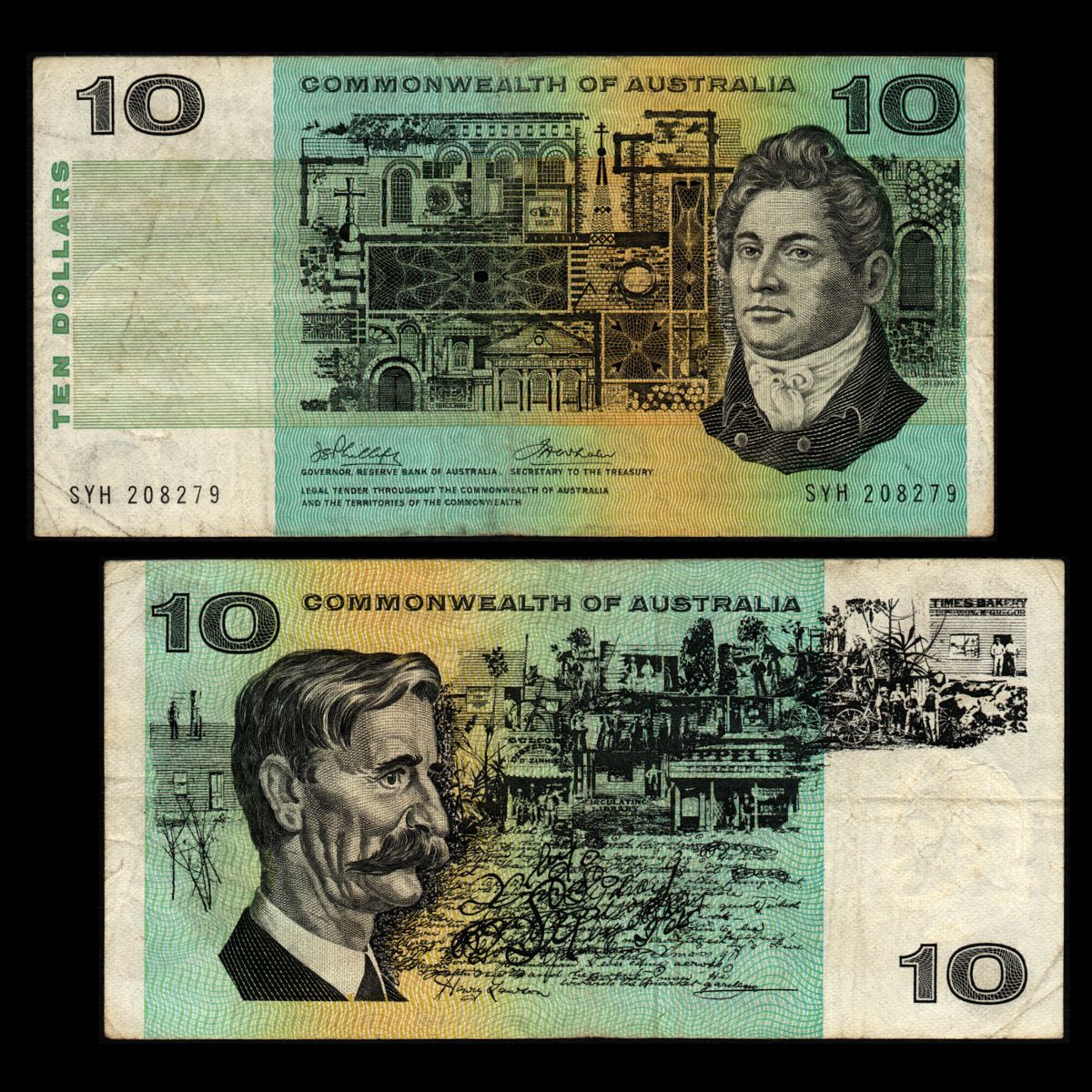 1972 $10 Phillips/Wheeler CoA General Prefix R304 Very Good