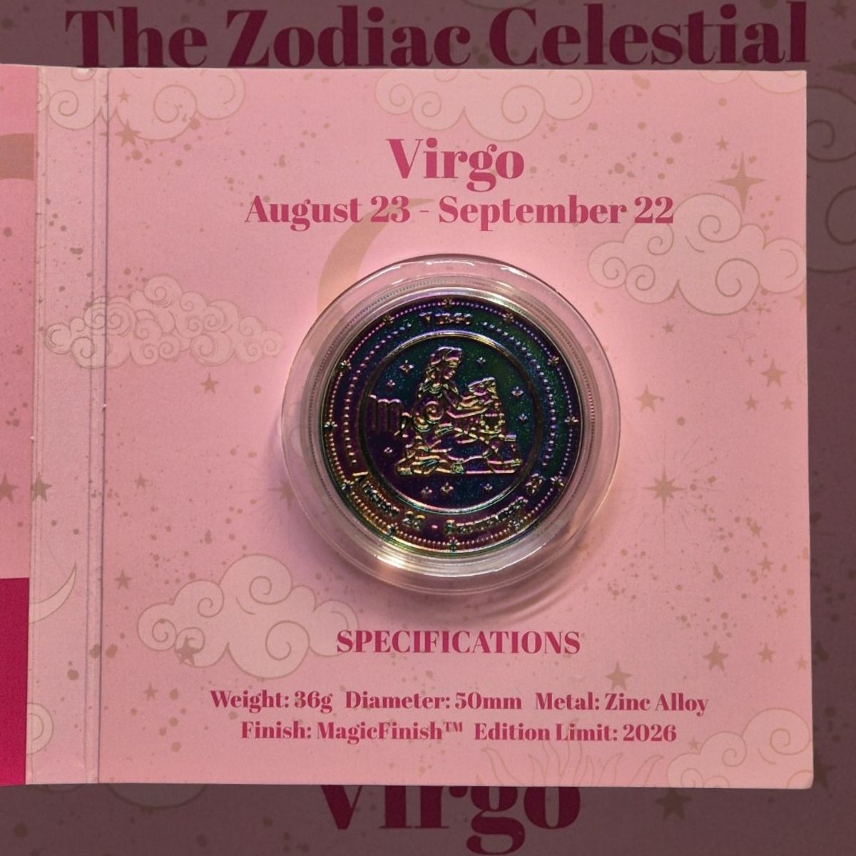 2026 The Zodiac Collection Virgo 50mm Commemorative Medallion