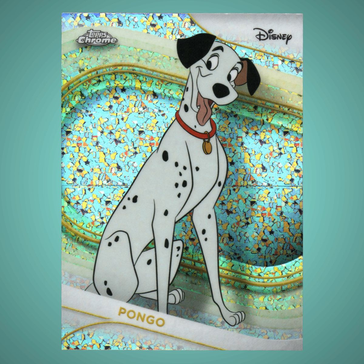 2025 Topps® Chrome Disney #101 Pongo Mini Diamonds Refractor