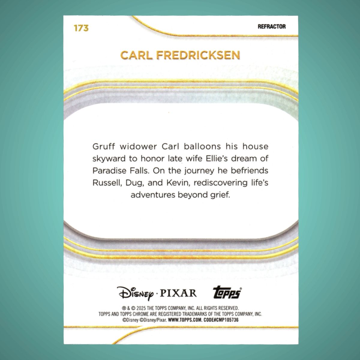 2025 Topps® Chrome Disney #173 Carl Fredricksen Refractor