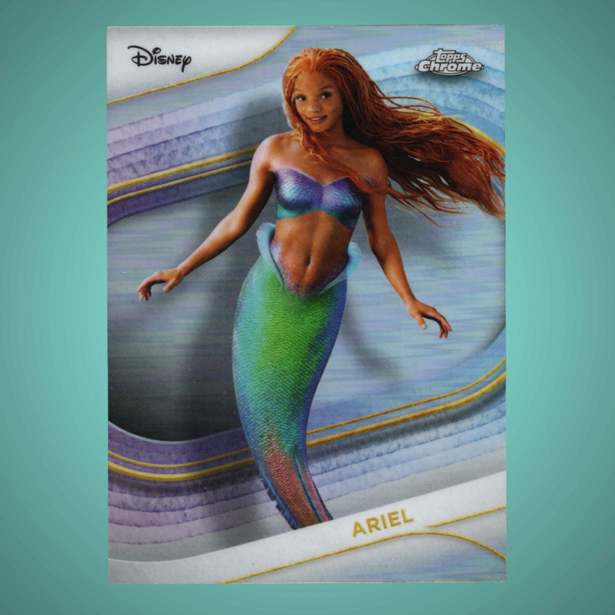 2025 Topps Chrome Disney #63 Ariel Live Action Refractor