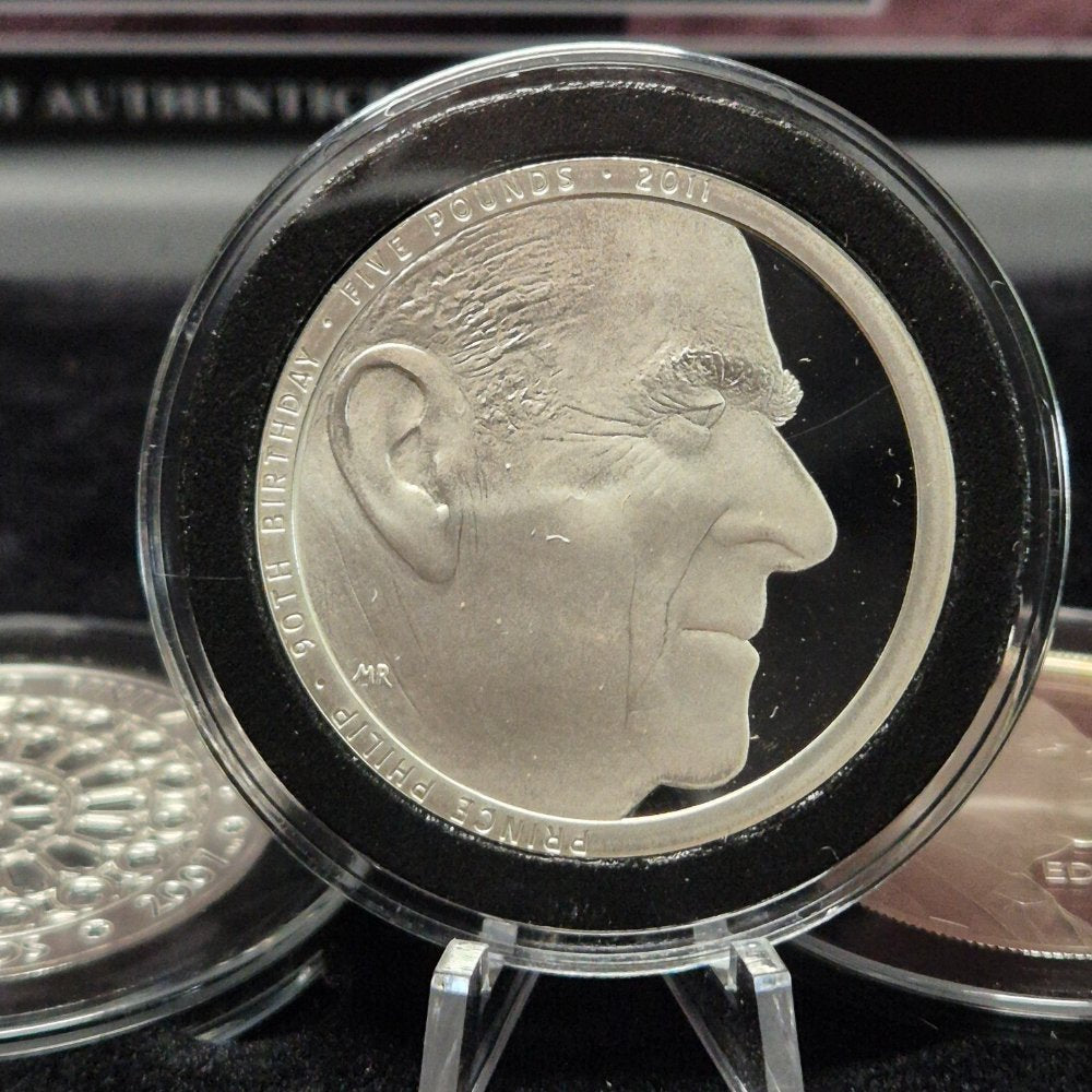 1997-2021 The Prince Philip Complete set of British Five Pound Silver Coins