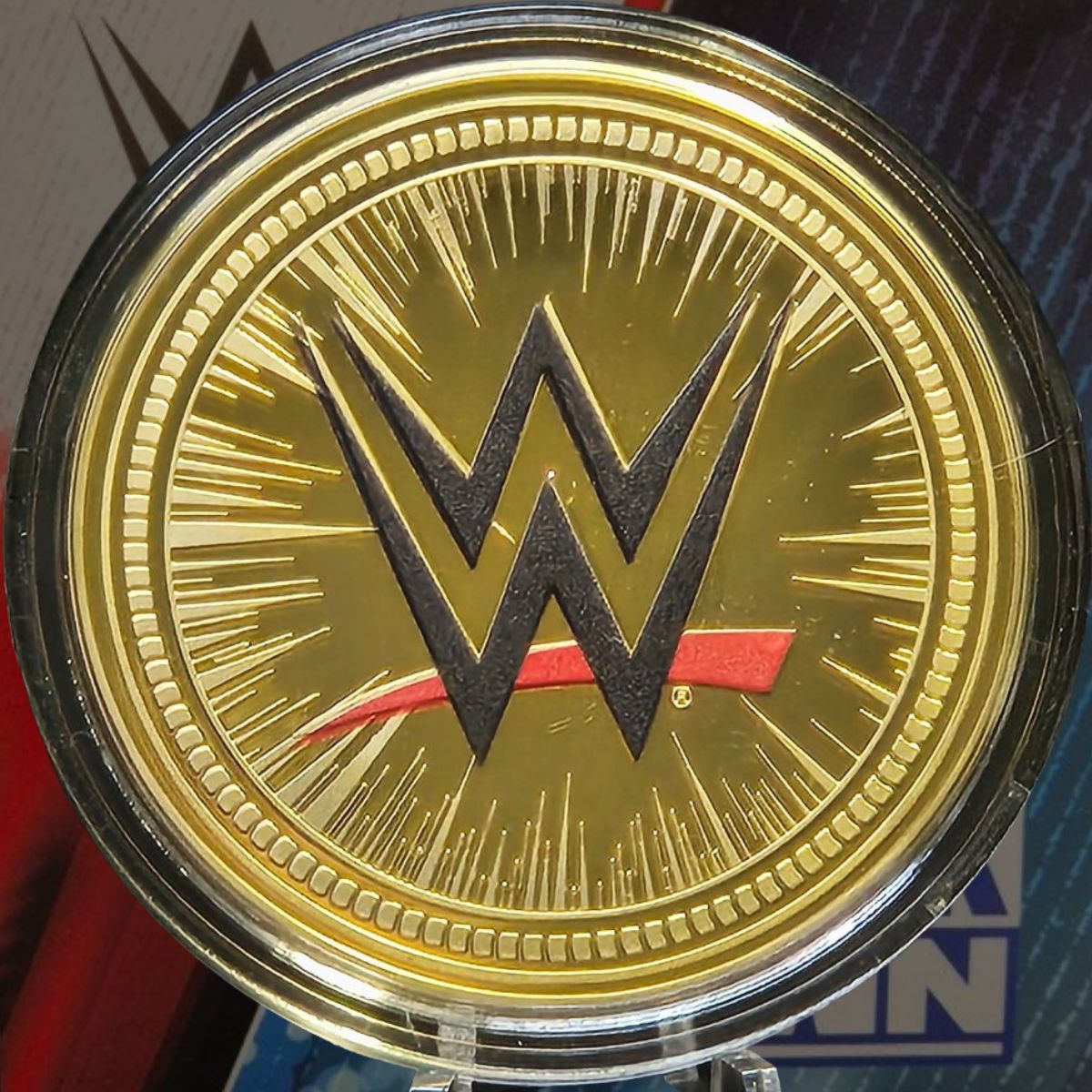 2024 WWE Smackdown 50mm Gold Plated Commemorative Medallion